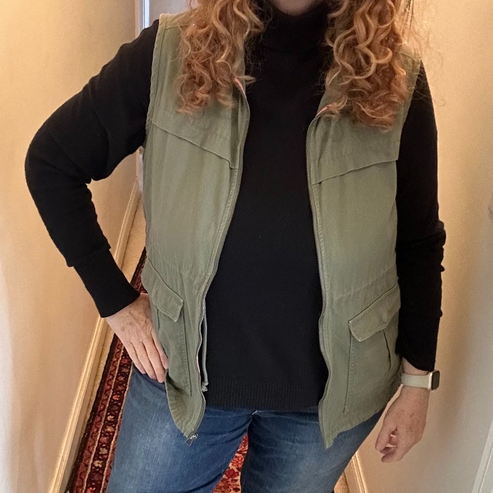 Columbia Soft Zip Front Vest with Cinch Waist Size XL